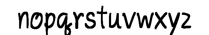 Frostie Ink Font LOWERCASE