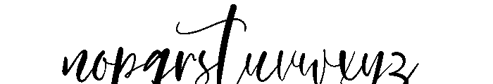 Frosting First Font LOWERCASE