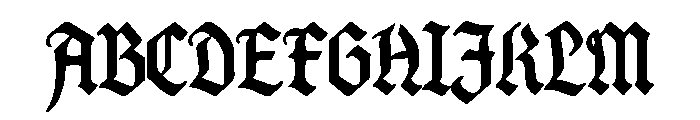 Frostvane Font UPPERCASE