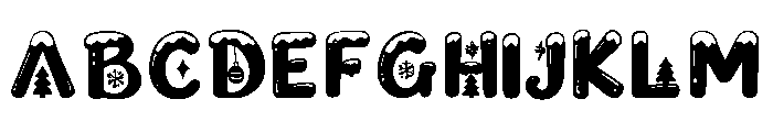 Frosty_Garland Font UPPERCASE