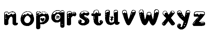 Frosty_Garland Font LOWERCASE