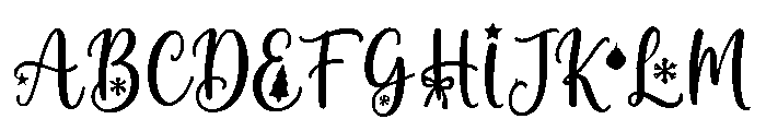 Frosty_Noel Font UPPERCASE