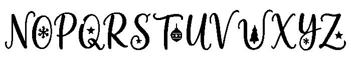 Frosty_Noel Font UPPERCASE