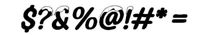 Frozen Christ Italic Font OTHER CHARS