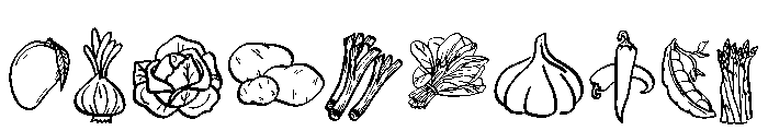 Fruit Veggie Park Font OTHER CHARS