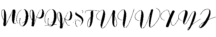 Fruity Orange Font UPPERCASE