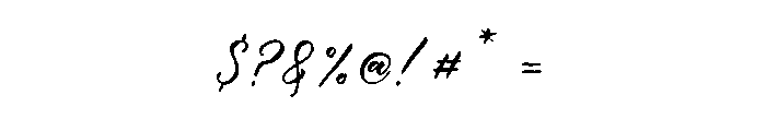 Frustiani Regular Font OTHER CHARS