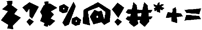 FRACT MONO Bold otf (700) Font OTHER CHARS