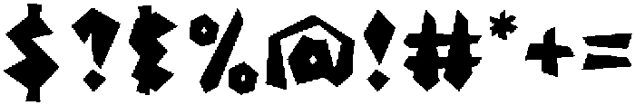 FRACT MONO Regular otf (400) Font OTHER CHARS