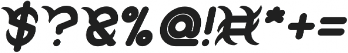 FRANKENSTEIN MONSTER Bold Italic otf (700) Font OTHER CHARS