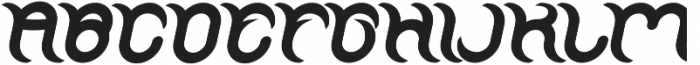 FRANKENSTEIN MONSTER Bold Italic otf (700) Font UPPERCASE