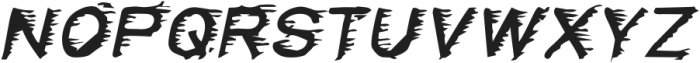 FREEZER Italic otf (400) Font UPPERCASE