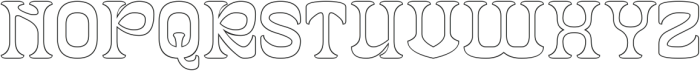 FRESH FLOWER-Hollow otf (400) Font UPPERCASE