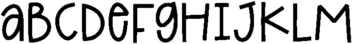 FRIDAY Regular otf (400) Font UPPERCASE