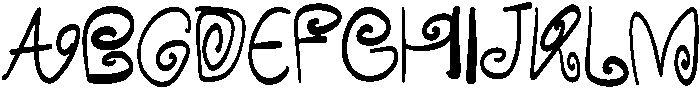 FRIDAY Regular otf (400) Font UPPERCASE