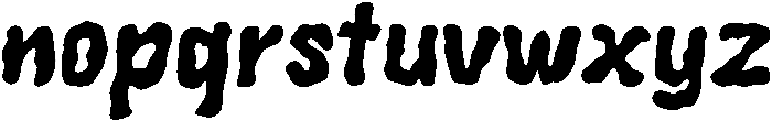 FRIGHT Regular otf (400) Font LOWERCASE