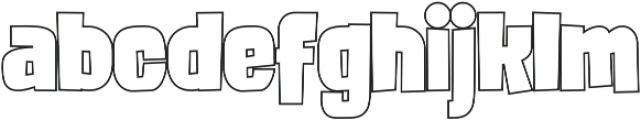 FROS BOLD Line otf (700) Font LOWERCASE