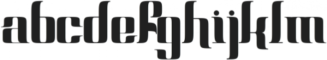 Fraction speed 01 Regular otf (400) Font LOWERCASE