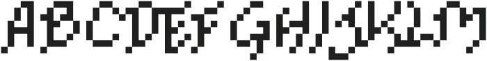 FracturedBits ttf (400) Font UPPERCASE