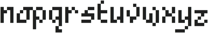 FracturedBits ttf (400) Font LOWERCASE