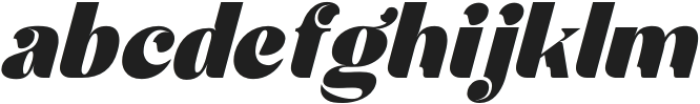 Fragilers Family Black Oblique otf (900) Font LOWERCASE