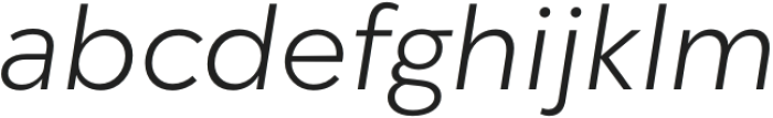 Fragmatika Light Italic otf (300) Font LOWERCASE