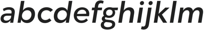 Fragmatika Medium Italic otf (500) Font LOWERCASE