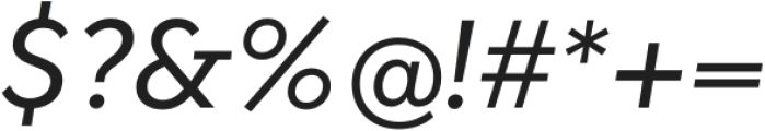 Fragmatika Regular Italic otf (400) Font OTHER CHARS