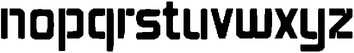Fragmented Regular otf (400) Font LOWERCASE
