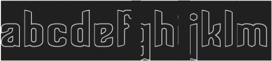 Fragrance-Hollow-Inverse otf (400) Font LOWERCASE