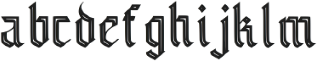 Frakturshape Line Regular otf (400) Font LOWERCASE