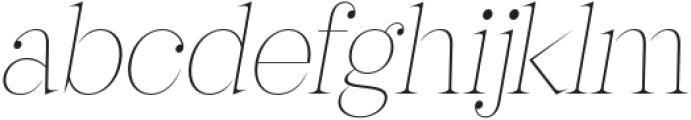 Franche Italic otf (400) Font LOWERCASE