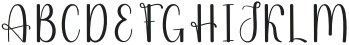 Franchie Regular otf (400) Font UPPERCASE