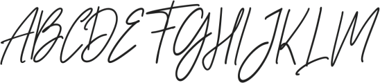 Francos Signature otf (400) Font UPPERCASE