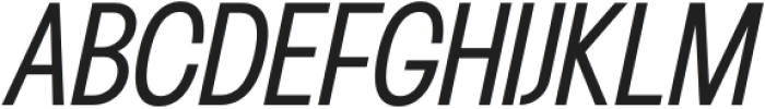 Franie ExtraCondensed SemiLight Italic otf (300) Font UPPERCASE