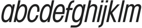 Franie ExtraCondensed SemiLight Italic otf (300) Font LOWERCASE