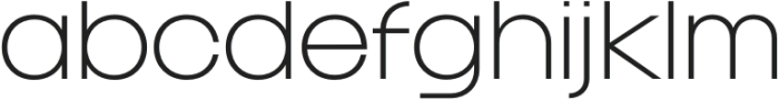 Franie ExtraLight otf (200) Font LOWERCASE