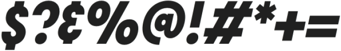 Franie SemiCondensed Bold Italic otf (700) Font OTHER CHARS