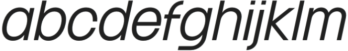 Franie SemiCondensed SemiLight Italic otf (300) Font LOWERCASE