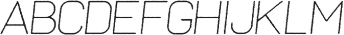 Frank Thin Oblique Rough ttf (100) Font LOWERCASE