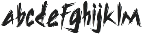 FrankFreak otf (400) Font LOWERCASE