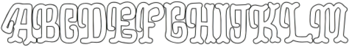 Franken Witch Outline otf (400) Font UPPERCASE