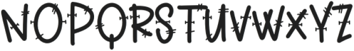Frankenstina - A Display Sans Regular otf (400) Font UPPERCASE
