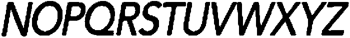 Frankie Crowley Sans Oblique otf (400) Font UPPERCASE