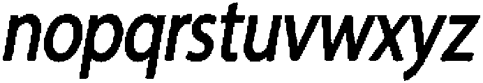 Frankie Crowley Sans Oblique otf (400) Font LOWERCASE