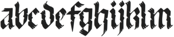 Franklin fracture Regular otf (400) Font LOWERCASE