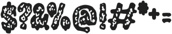 Freaky Zombie Regular otf (400) Font OTHER CHARS