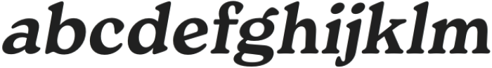 Free Spirited Italic otf (400) Font LOWERCASE