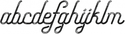 Freeday Script Rough Textured SemiBoldTextured otf (600) Font LOWERCASE