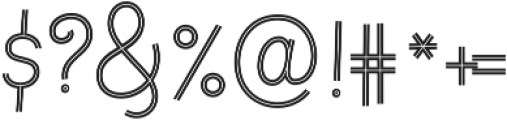 Fregata Script Inline otf (400) Font OTHER CHARS